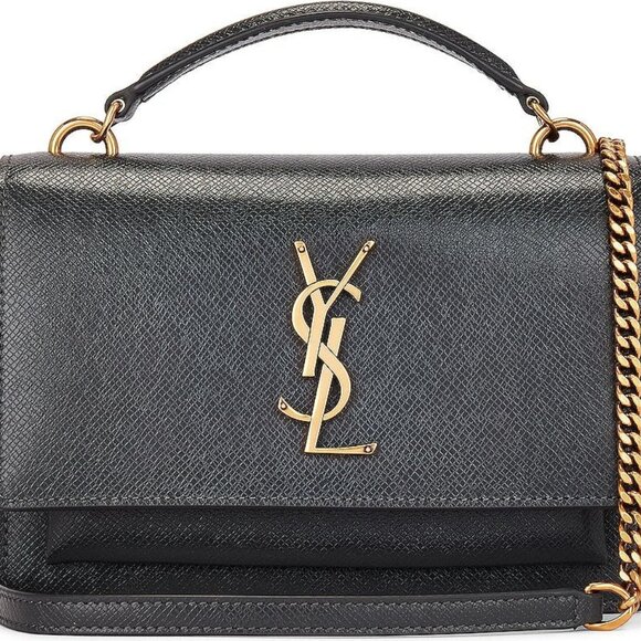 Saint Laurent Sunset Medium YSL Top-Handle Crossbody Bag with Chain - Picture 1 of 15